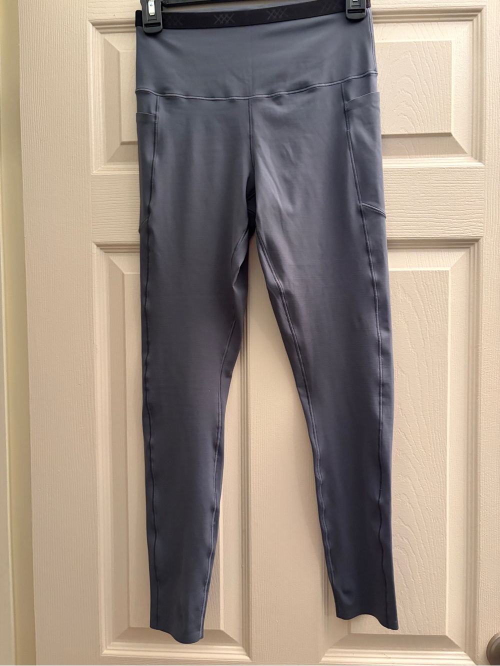 Gray Active Leggings with High Waist